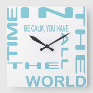 Reloj Cuadrado Be Calm by Masanser Piselat