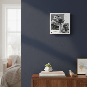 Reloj Cuadrado Be Mine El día de San Valentín Couple Photo Love