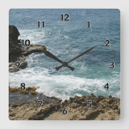 Reloj Cuadrado Beach Meets Ocean