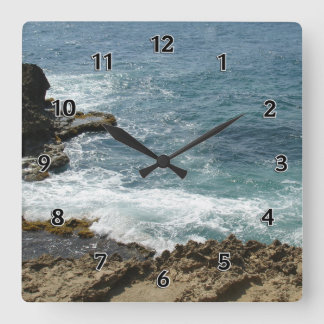 Reloj Cuadrado Beach Meets Ocean