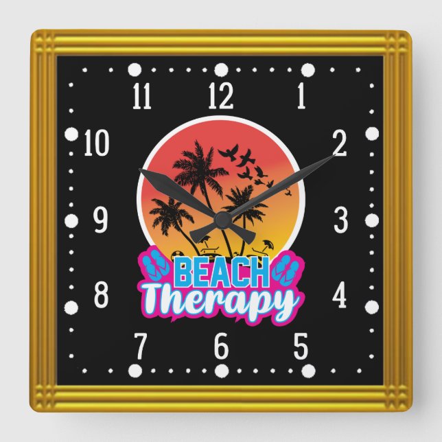 Reloj Cuadrado Beach Therapy-18920 (Anverso)