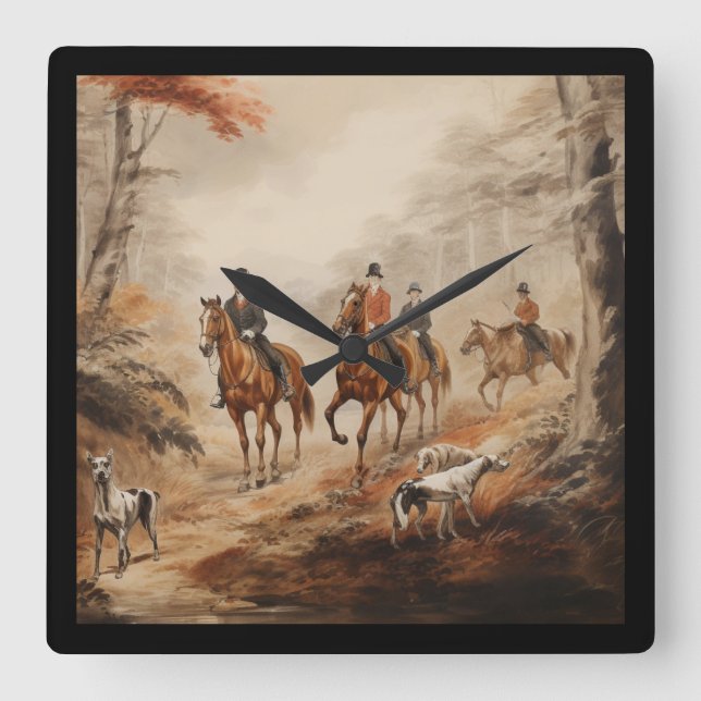 Reloj Cuadrado Beautiful English Countryside Clock (Anverso)