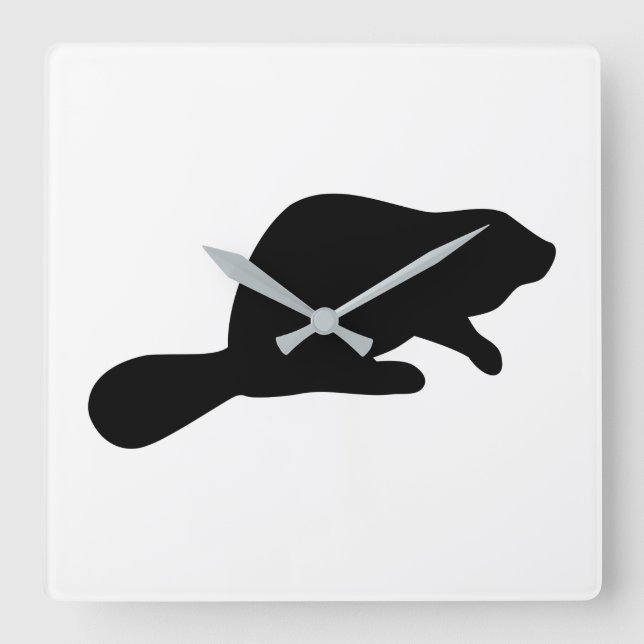Reloj Cuadrado Beaver Silhouette (Anverso)