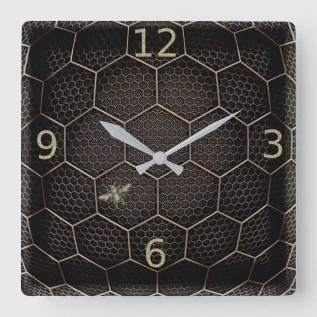 Reloj Cuadrado Bee (Anverso)