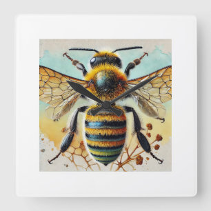 Reloj Cuadrado Bee 280924IREF212 - Watercolor