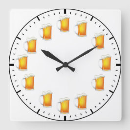 Reloj Cuadrado Beer-O-Clock
