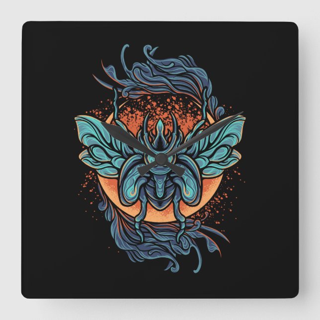 Reloj Cuadrado Beetle (Anverso)