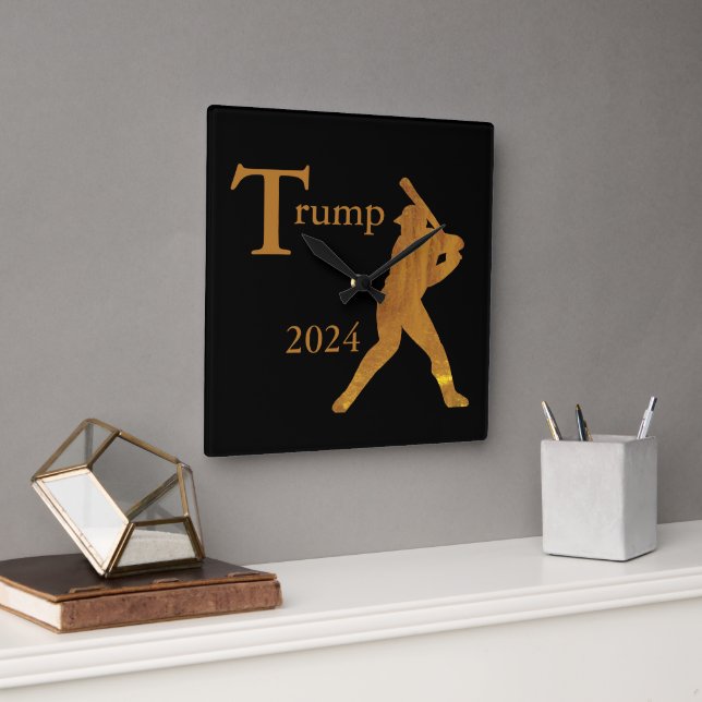 Reloj Cuadrado Béisbol (Oficina)