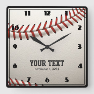 Reloj Cuadrado Béisbol