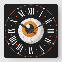 Reloj Cuadrado Béisbol dentro de los números romanos