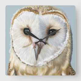 Reloj Cuadrado Bella búho de granero