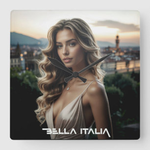 RELOJ CUADRADO BELLA ITALIA - AMOR DESDE ITALIA