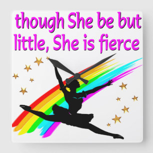 RELOJ CUADRADO BELLO DISEÑO DE BAILE DE BALLERINA