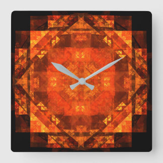 Reloj Cuadrado Bendiciendo la plaza de arte abstracta