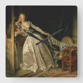 Reloj Cuadrado Beso robado Jean-Honore Fragonard