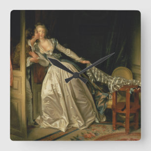Reloj Cuadrado Beso robado Jean-Honore Fragonard