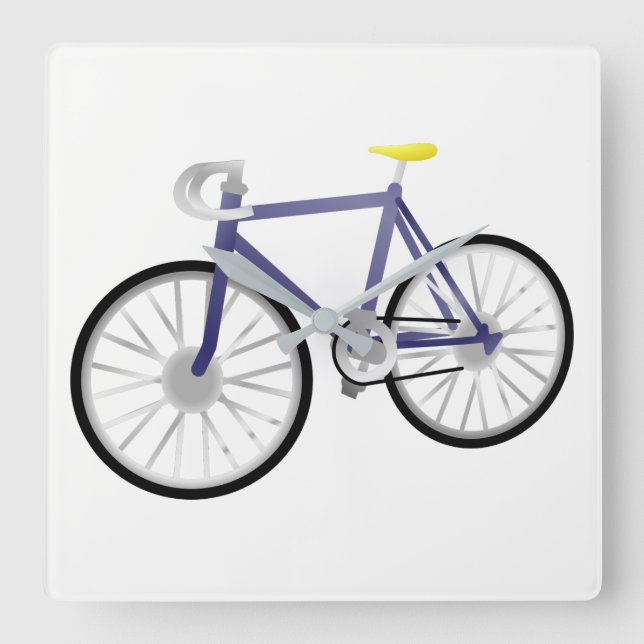 Reloj Cuadrado Bicicleta (Anverso)
