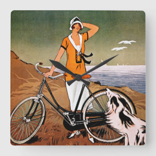 Reloj Cuadrado Bicicleta Ad, 1925