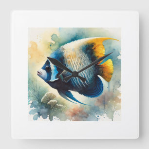 Reloj Cuadrado Bicolor Angelfish 120924AREF103 - Watercolor