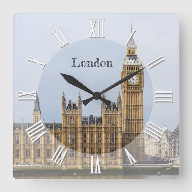 Reloj Cuadrado Big Ben Clock Reino Unido, Londres, Westminster /  (Anverso)