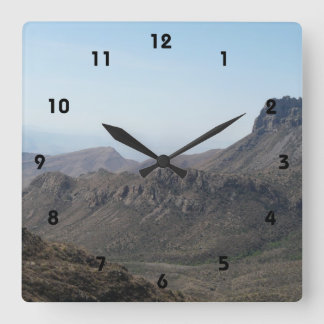 Reloj Cuadrado Big Bend Mountain View