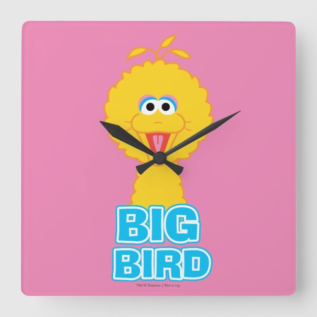 Reloj Cuadrado Big Bird Classic Style (Anverso)