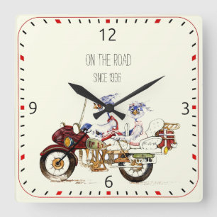 Reloj Cuadrado Biker