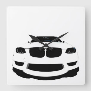 Reloj Cuadrado ~Bimmer~ WALL CLOCK, AUTO POP ART, PERSONALIZAR!