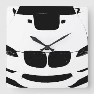 Reloj Cuadrado ~Bimmer~ WALL CLOCK, POP ART, PERSONALIZAR IT!