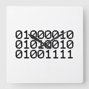 RELOJ CUADRADO BINARY BRO
