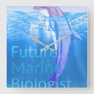 Reloj Cuadrado Biólogo marino futuro
