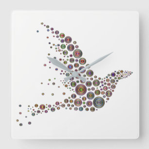 Reloj Cuadrado Bird