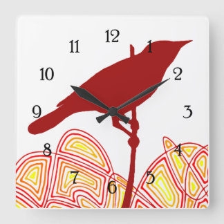 Reloj Cuadrado Bird
