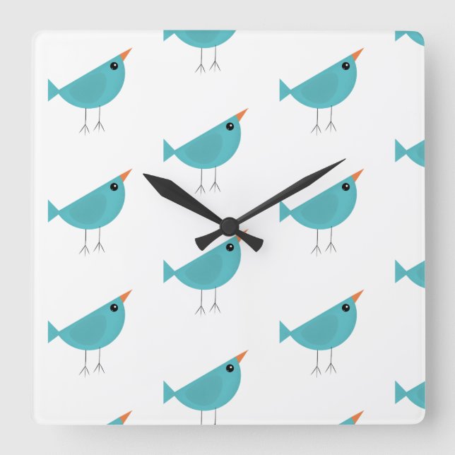 Reloj Cuadrado Birdy (Anverso)