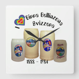 Reloj Cuadrado Birra Bellinzona Svizzera