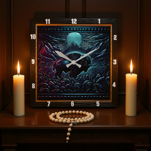 Reloj Cuadrado Bison Buffalo Midnight Bison