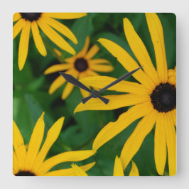 Reloj Cuadrado Black Eyed Susan Square Wall Clock