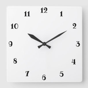 Reloj Cuadrado Blanco