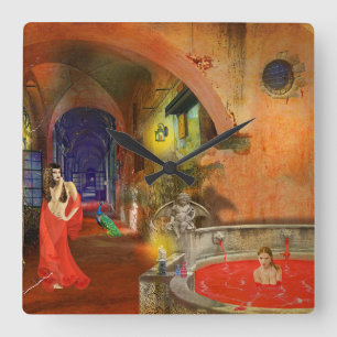 Reloj Cuadrado Blood Bath