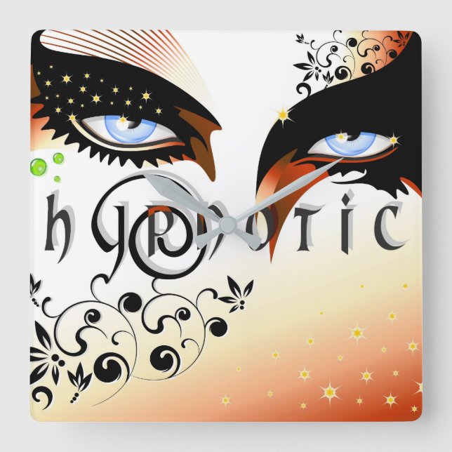 Reloj Cuadrado Blue Eyes Fashion Make Up (Anverso)