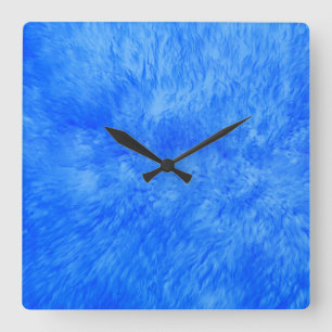 Reloj Cuadrado Blue Fur Frenzy Square Wall Clock