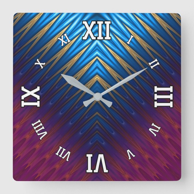 Reloj Cuadrado Blue Ridge Gold (Anverso)