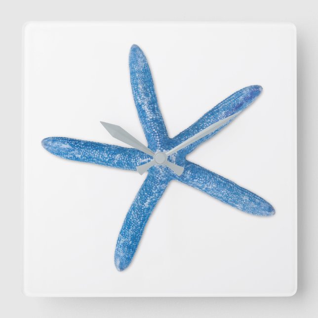 Reloj Cuadrado Blue Starfish (Anverso)