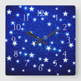 Reloj Cuadrado Blue Stargazer