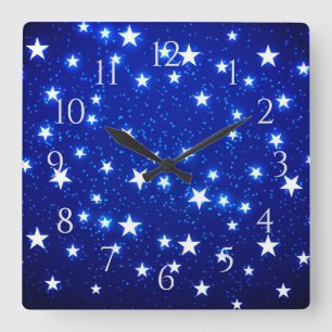 Reloj Cuadrado Blue Stargazer