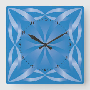 Reloj Cuadrado blue topaz pattern