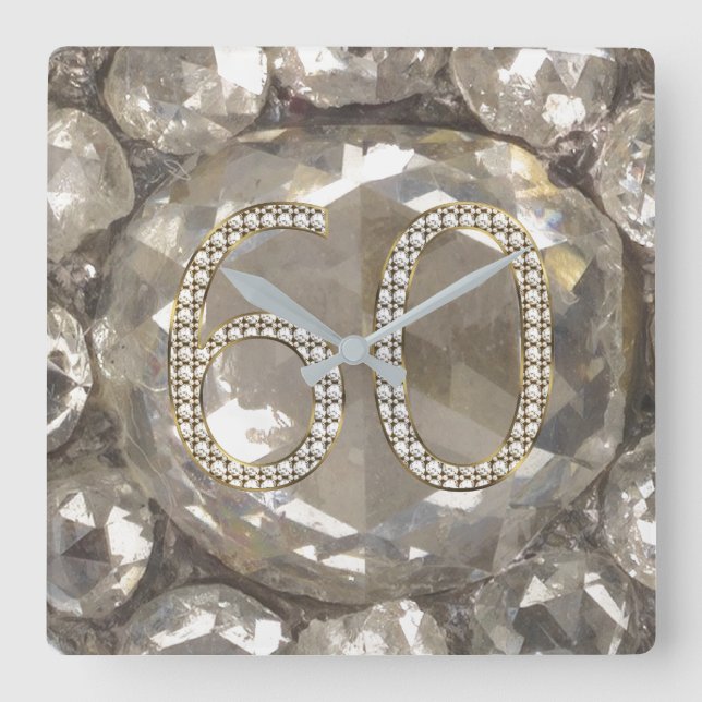 Reloj Cuadrado boda del diamante 2017 (Anverso)