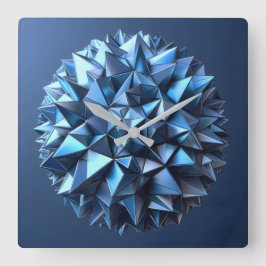 Reloj Cuadrado bola de pirámides abstractas