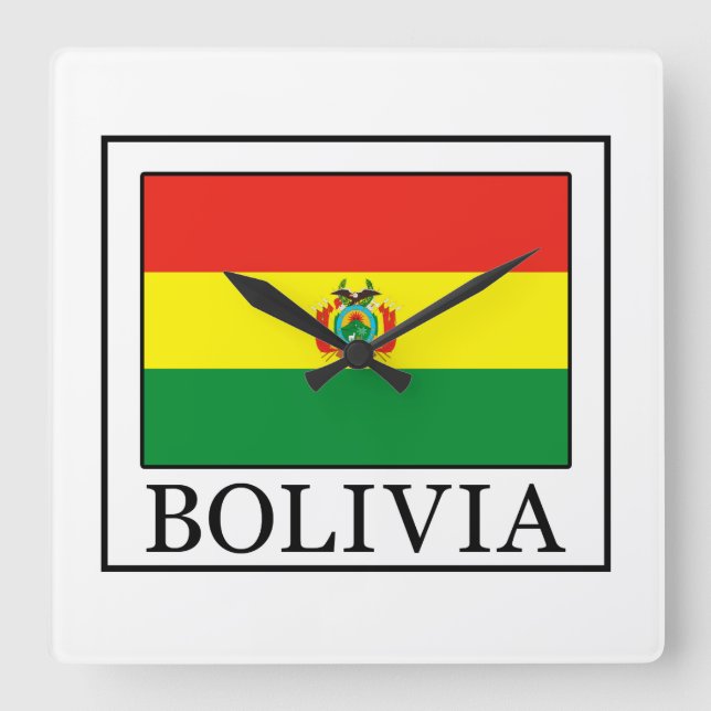 Reloj Cuadrado Bolivia (Anverso)