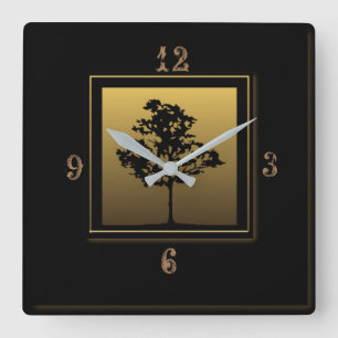 Reloj Cuadrado Bonita decoración de arte